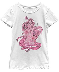 Big Girls Disney Princesses Tonal Rapunzel Short Sleeve T-shirt