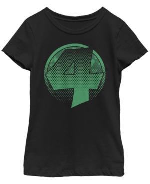 Big Girls Fantastic Four Classic Lucky 4 Short Sleeve T-shirt