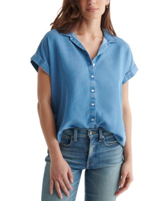 Lucky Brand - Short-Sleeve Button-Up Shirt