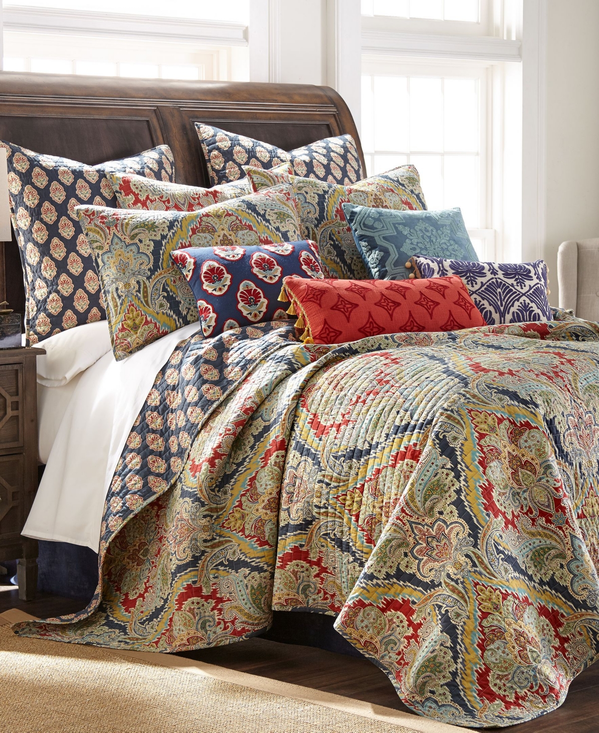 Levtex Moreno Embroidered Pillow,