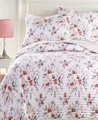 Adeline Floral Bouquet Reversible 3-Pc. Quilt Set, King