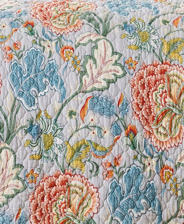 Levtex Angelica Spring King Quilt Set, 3 Piece & Reviews Quilts & Bedspreads Bed & Bath Macy's