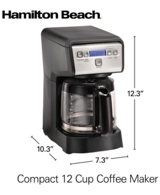 12-Cup Compact Programmable Coffee Maker