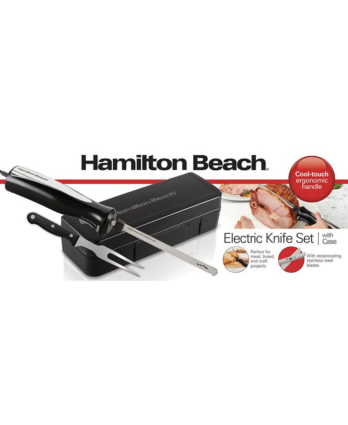 Hamilton Beach Electric Knife with Carving Fork & Storage Case