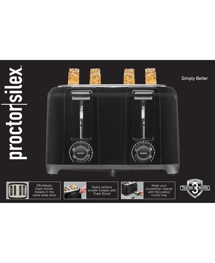 Proctor Silex Wide Slot 4Slice Toaster Macy's