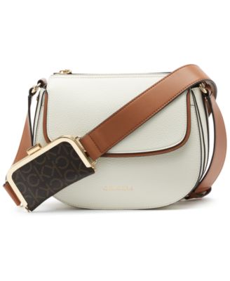 calvin klein white purse