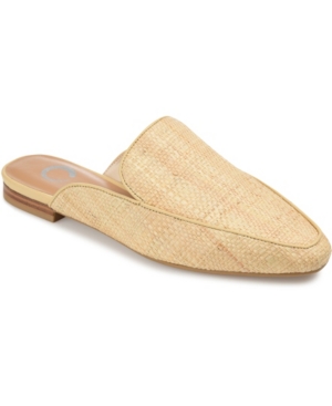 Shop Journee Collection Women's Akza Slip On Mules In Beige