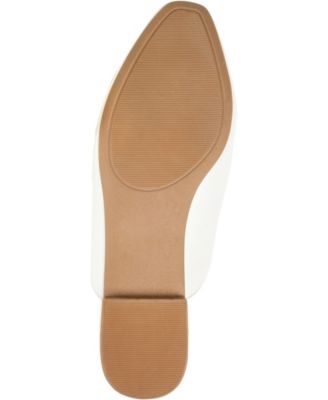 Women's Akza Wide Width Slip On Square Toe Mules Flats