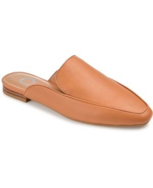 Shop Journee Collection Women's Akza Slip On Mules In Cognac