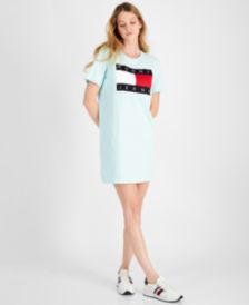 Short Sleeve Flag Tee Dress