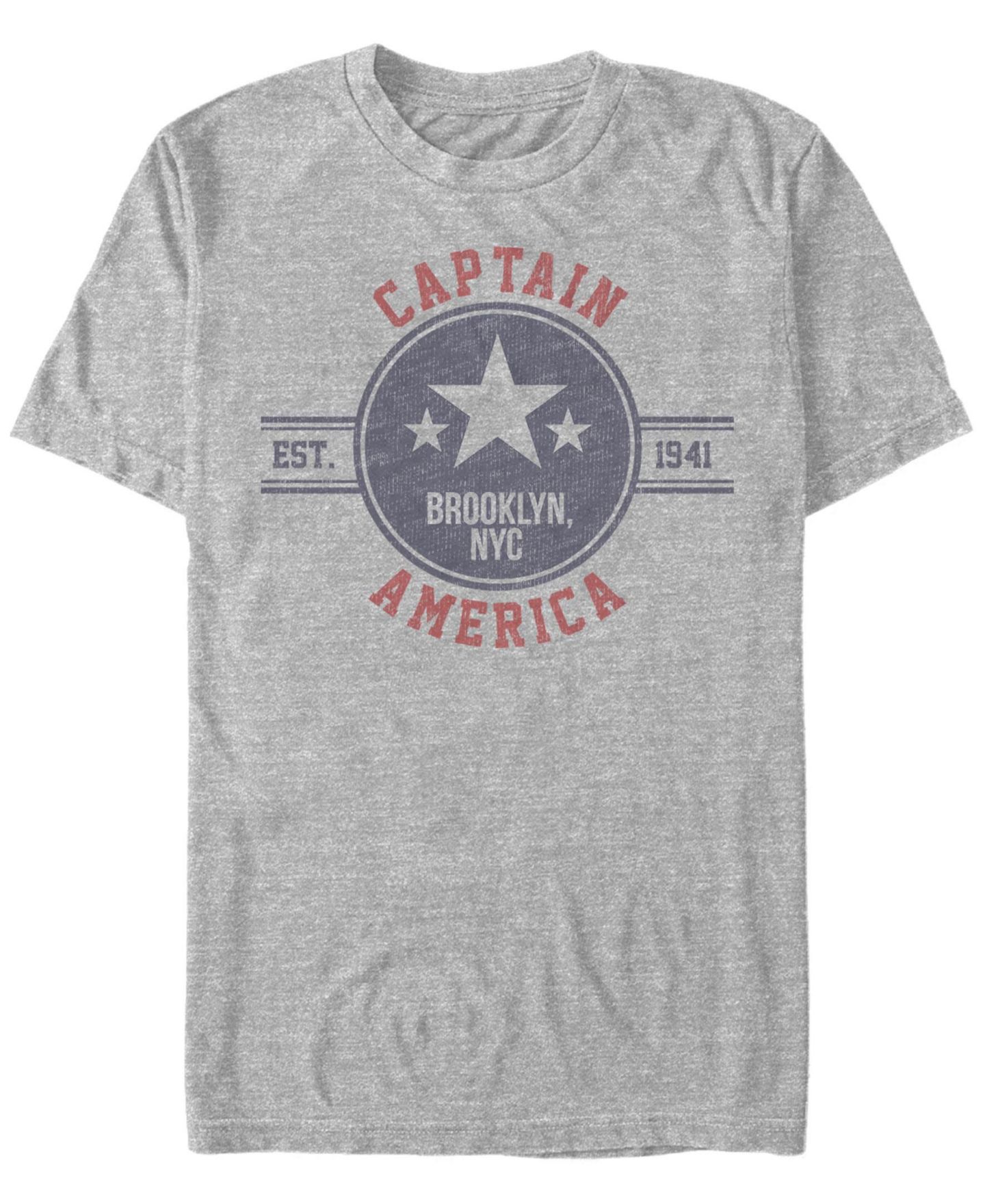 Мужская футболка Fifth Sun Brooklyn Star Short Sleeve Crew, цвет: Меланжевый — фото 1