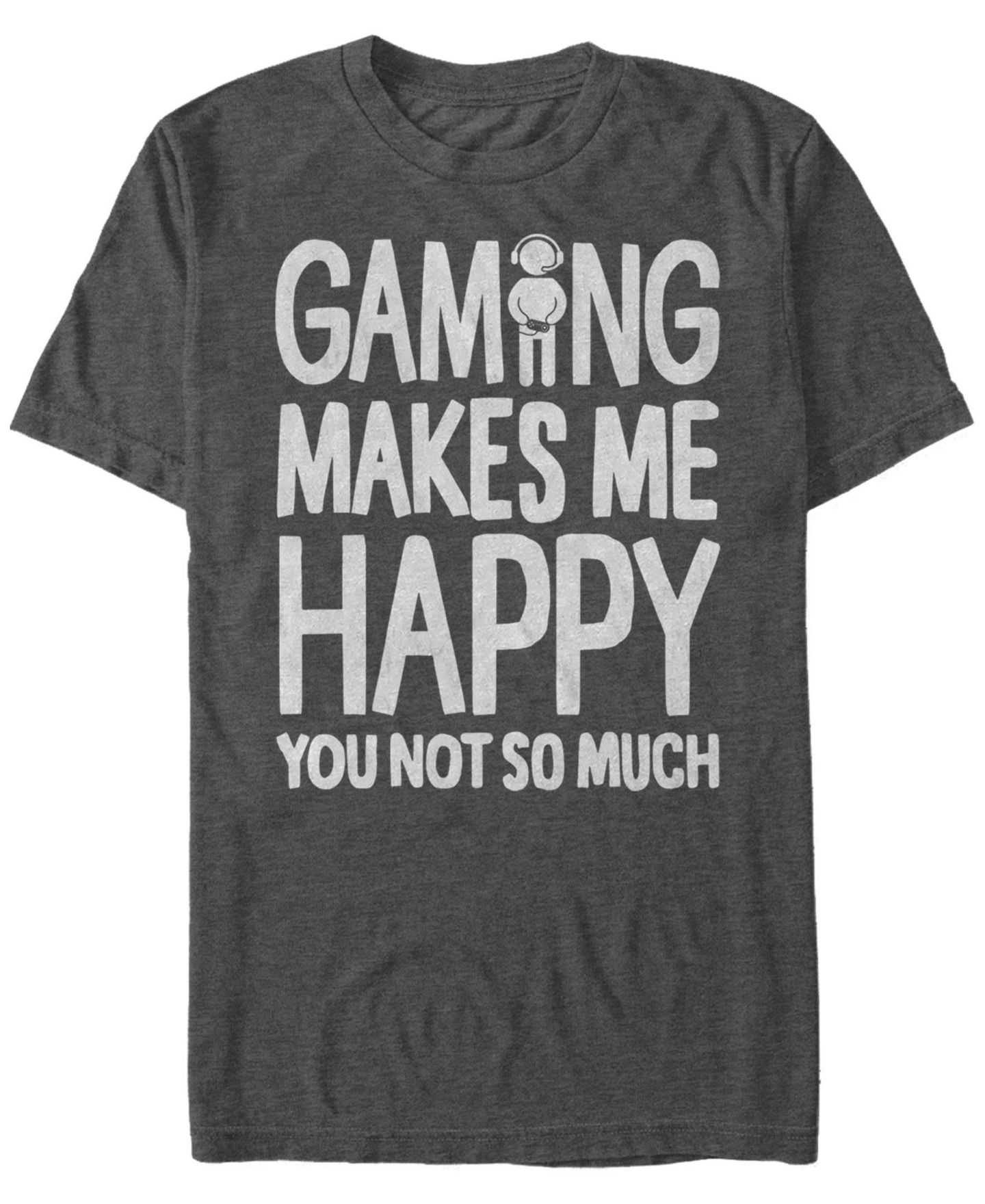 Мужская футболка Fifth Sun Happy Games Short Sleeve Crew, цвет: Угольный меланжевый — фото 1