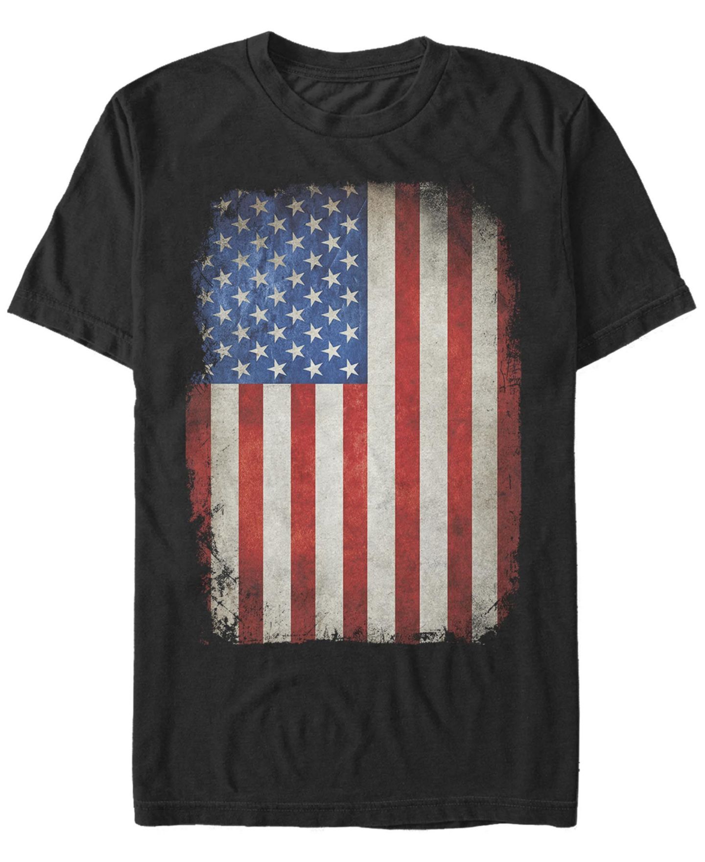 Мужская футболка Fifth Sun Down Flag Short Sleeve Crew, цвет: Чёрный — фото 1