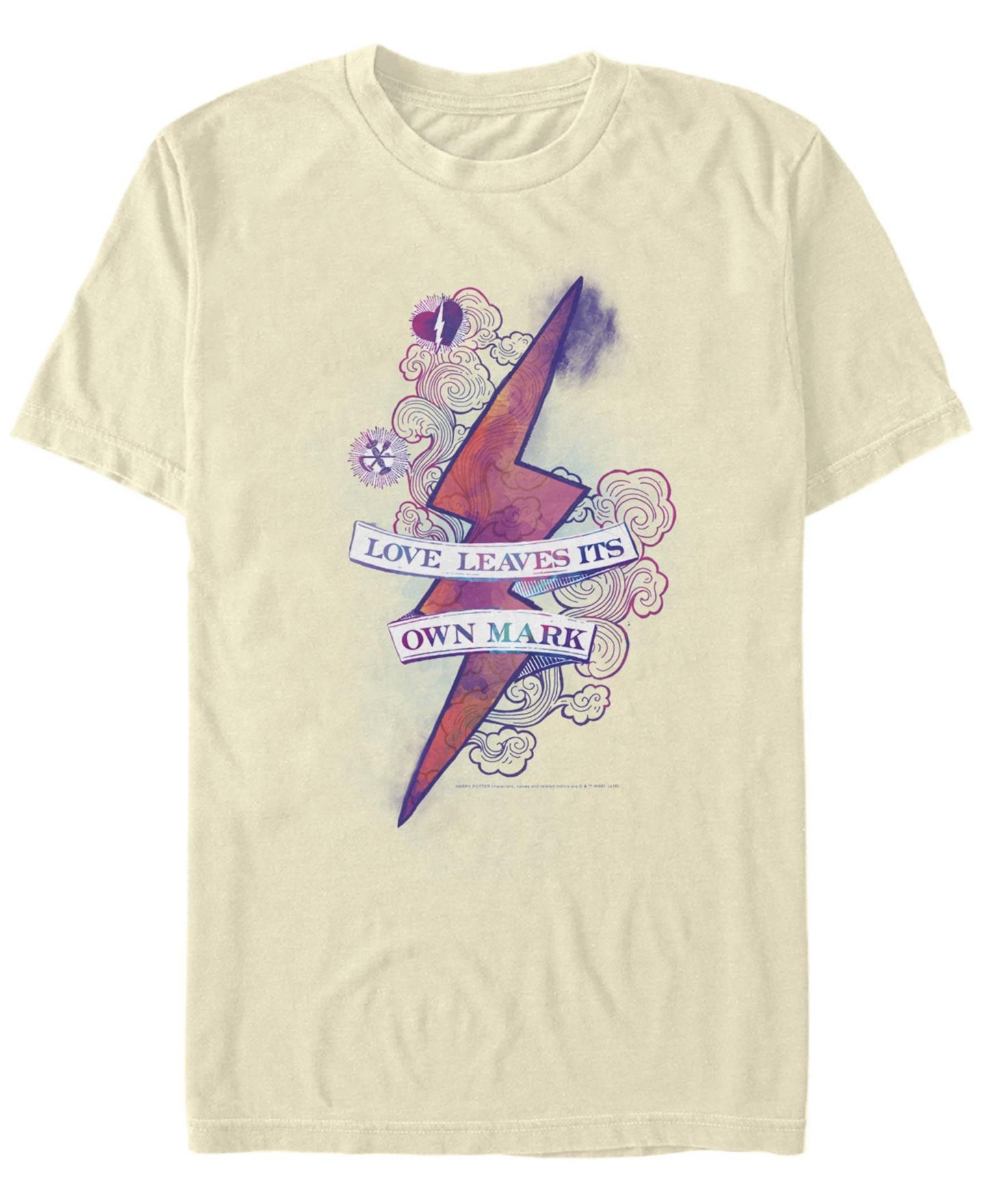 Мужская футболка Fifth Sun Love Mark Short Sleeve Crew, цвет: Натуральный — фото 1