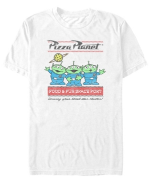 Fifth Sun Men's Pizza Planet Surf Short Sleeve Crew T-shirt In White