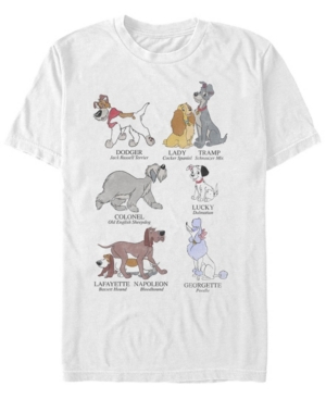 Fifth Sun Men's Dog Breeds Short Sleeve Crew T-shirt In White