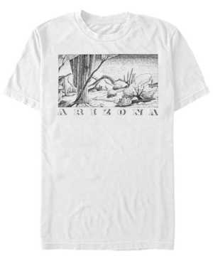 Fifth Sun Men's Arizona Short Sleeve Crew T-shirt In White