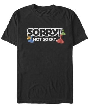 Fifth Sun Men's Sorry Not Sorry Short Sleeve Crew T-shirt In Black