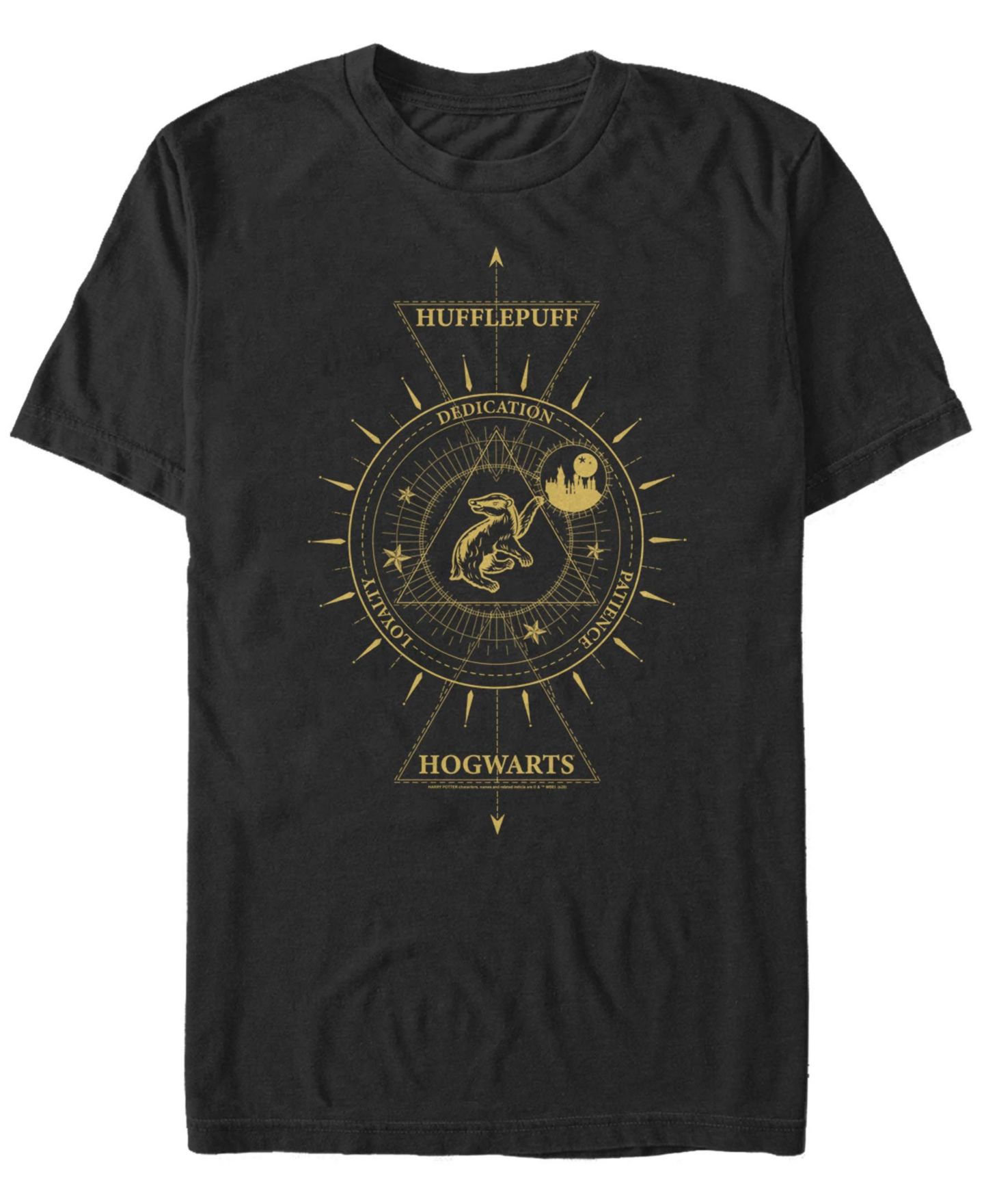 Мужская футболка Fifth Sun Celestial Hufflepuff Short Sleeve Crew, цвет: Чёрный — фото 1