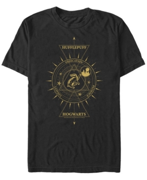 Fifth Sun Men's Celestial Hufflepuff Short Sleeve Crew T-shirt In Black
