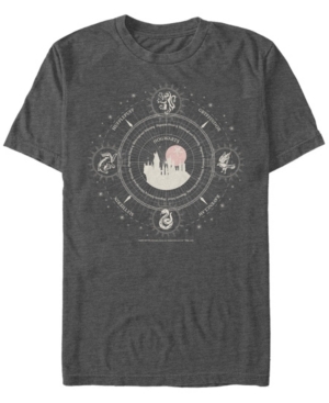 Shop Fifth Sun Men's Celestial Houses Short Sleeve Crew T-shirt In Charcoal Heather