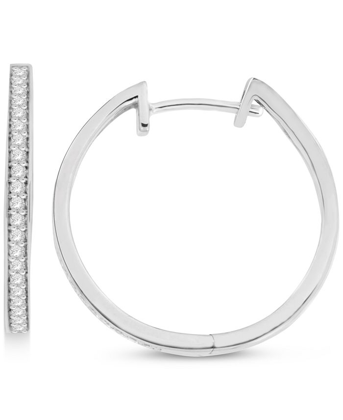 Macys silver hoop earrings Clearance