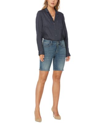 NYDJ - Ella Jean Side-Slit Shorts