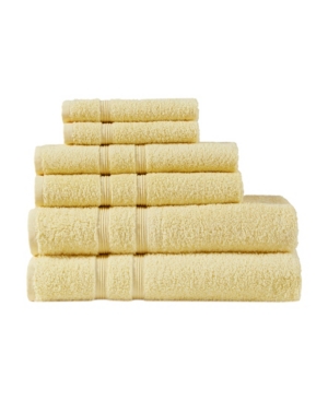 510 Design Aegean 6-pc. Bath Towel Set Bedding In Yellow