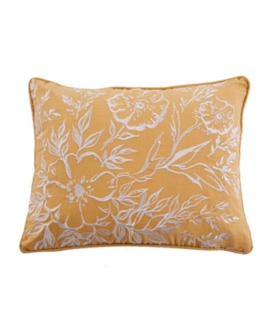 Shop Levtex Apolonia Ochreembroidereddecorative Pillow, 14" X 18" In Yellow