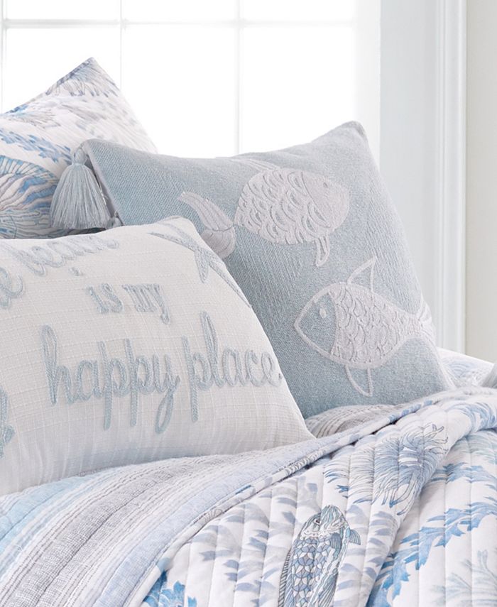 Levtex Sonesta Fish Tassel Decorative Pillow, 14" x 18" Macy's