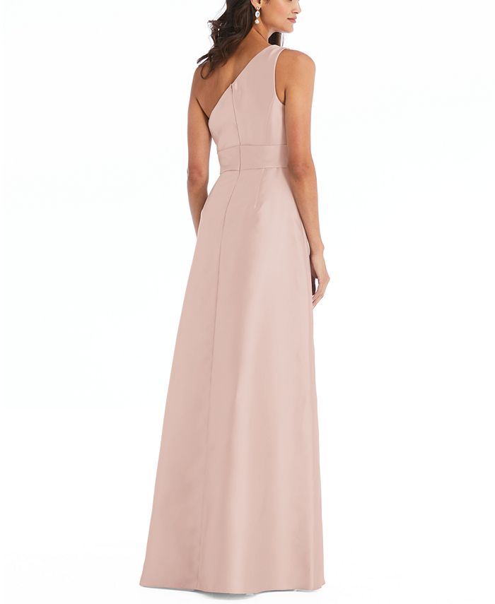 Alfred Sung One-Shoulder Gown & Reviews - Dresses - Women - Macy's