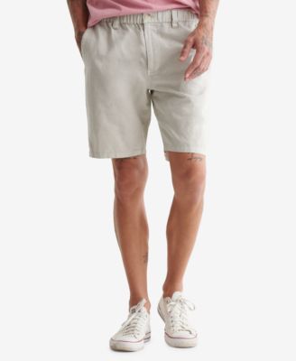 mens khaki linen shorts