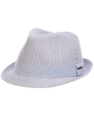 Dorfman Pacific Men's Seersucker Fedora Hat