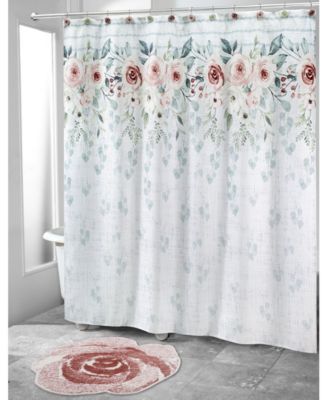 Avanti Spring Garden Peony Printed Shower Curtain, 72" x 72"