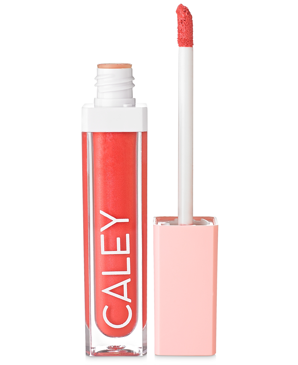 Caley Cosmetics Plumping Color Crush Natural Liquid Lip In Bright Coral