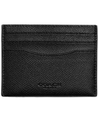 coach crossgrain flat card case