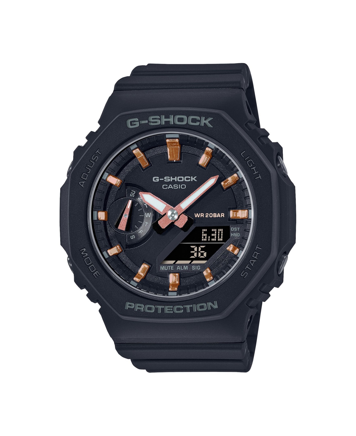 G-Shock Unisex Analog-Digital Black Resin Strap Watch 43mm GMAS2100-1A