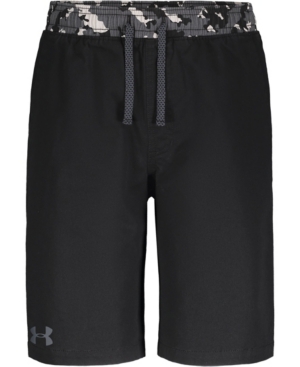 Big Boys Camo-Trim Stretch Woven Shorts
