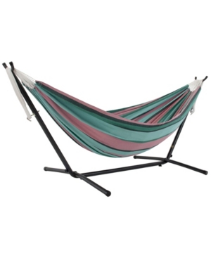 Vivere Cotton Hammock With Stand And Carry Bag In Watermelon