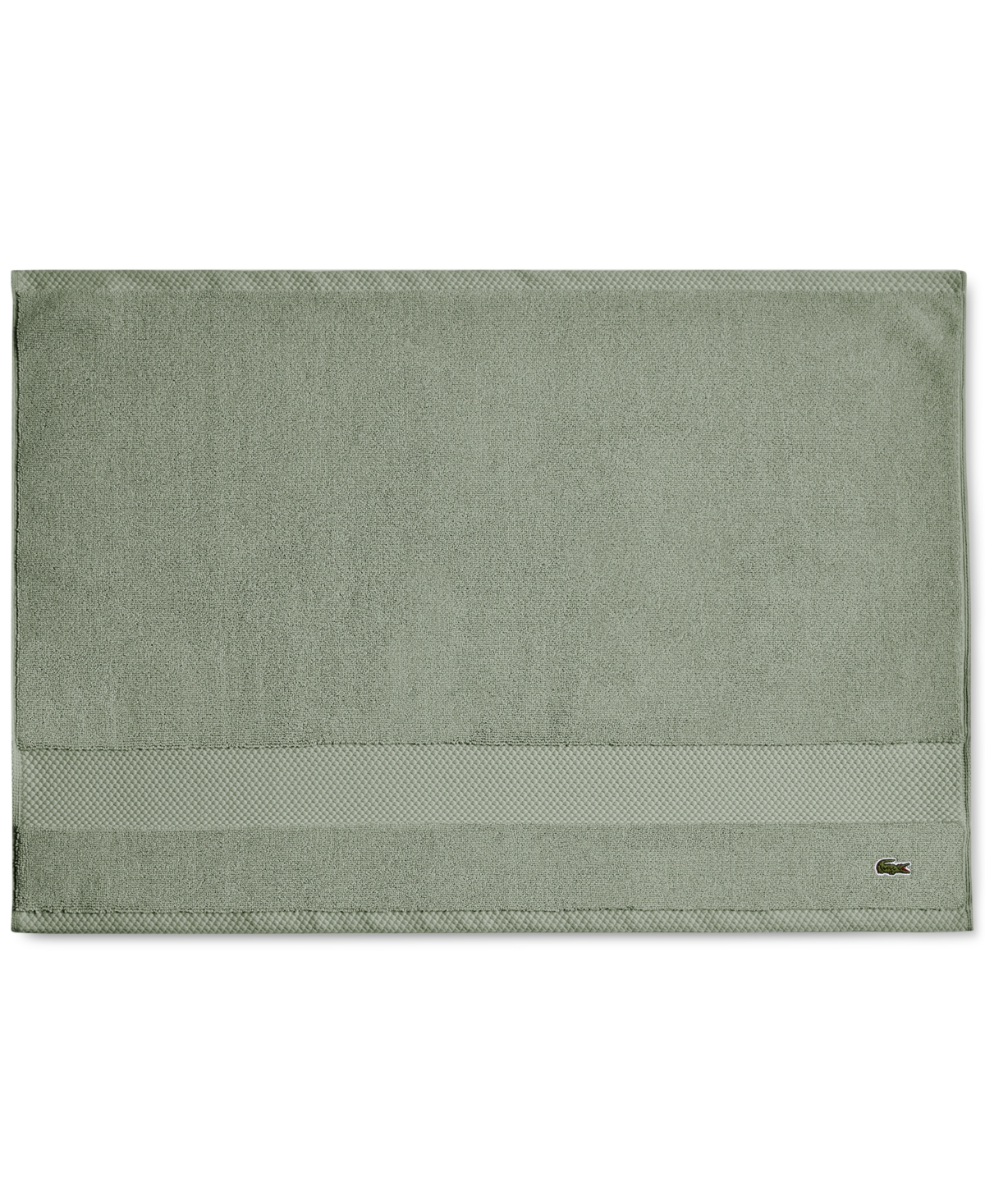 Lacoste Home Heritage Anti-microbial Supima Cotton Tub Mat, 21" X 31" In Aloe
