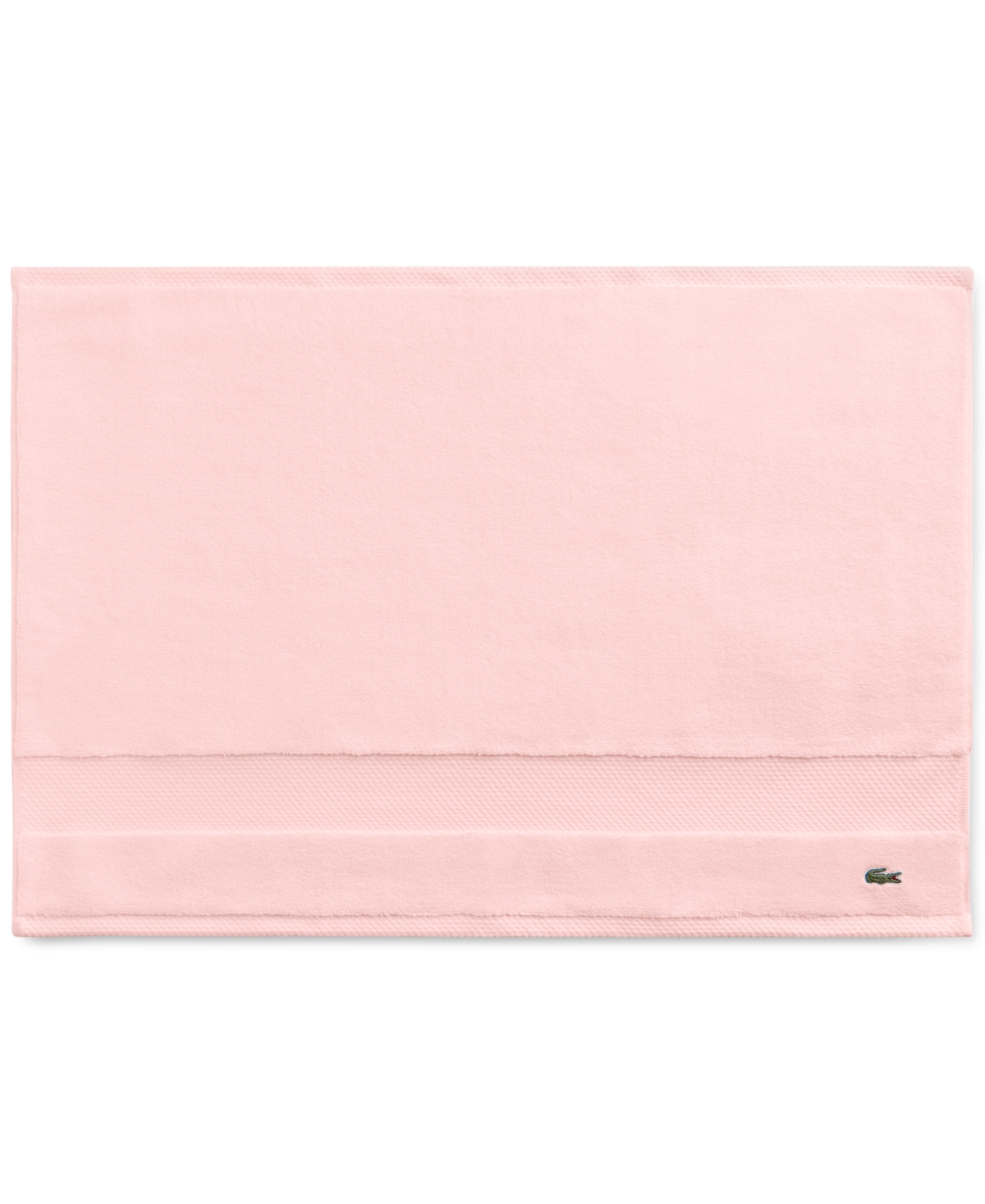 Lacoste Home Heritage Anti-microbial Supima Cotton Tub Mat, 21" X 31" In Lt Pink