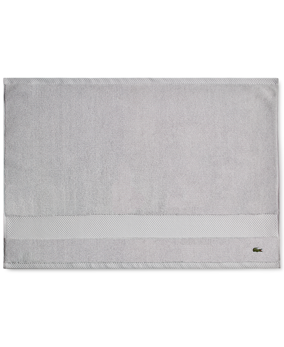 Lacoste Home Heritage Anti-microbial Supima Cotton Tub Mat, 21" X 31" In Micro Chip