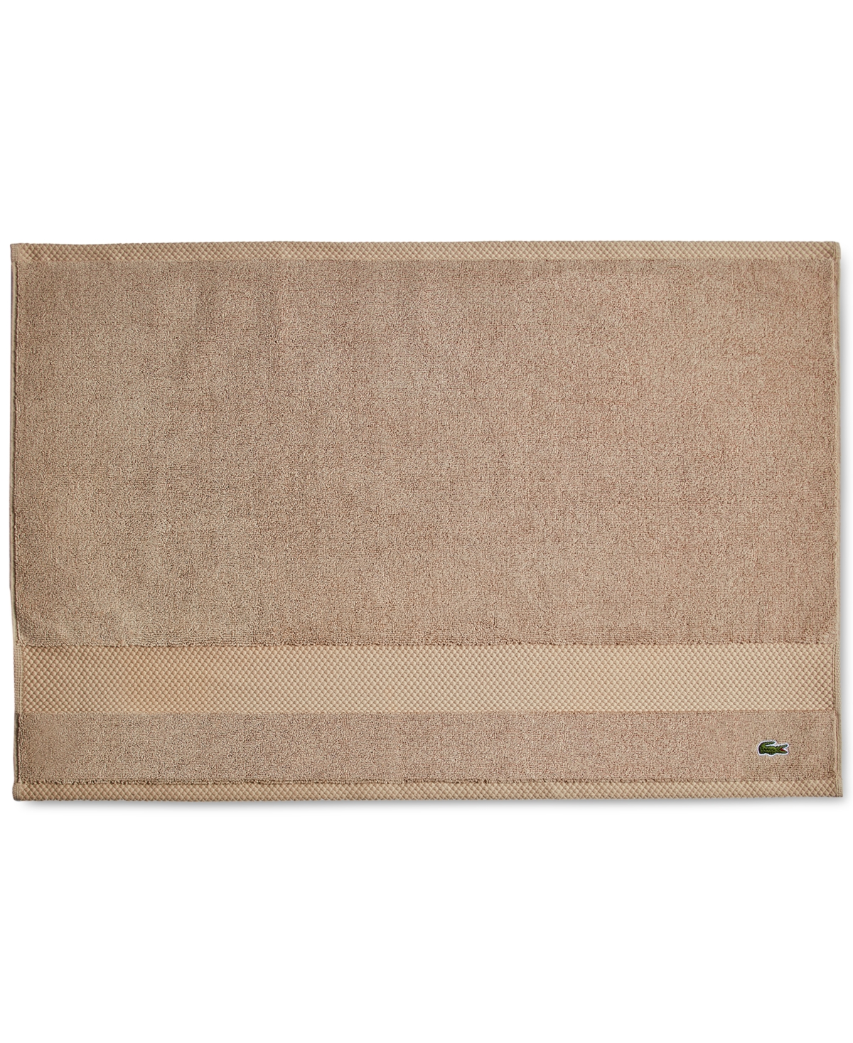 Lacoste Home Heritage Anti-microbial Supima Cotton Tub Mat, 21" X 31" In Sand
