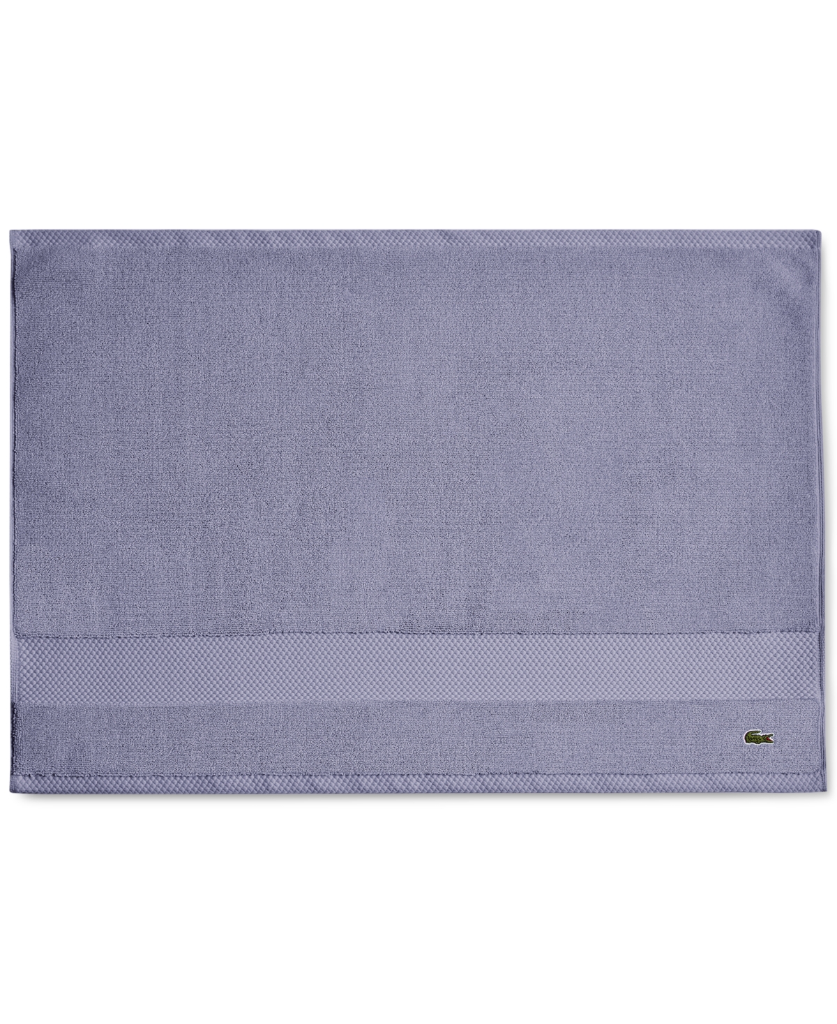 Lacoste Home Heritage Anti-microbial Supima Cotton Tub Mat, 21" X 31" In Lt Denim