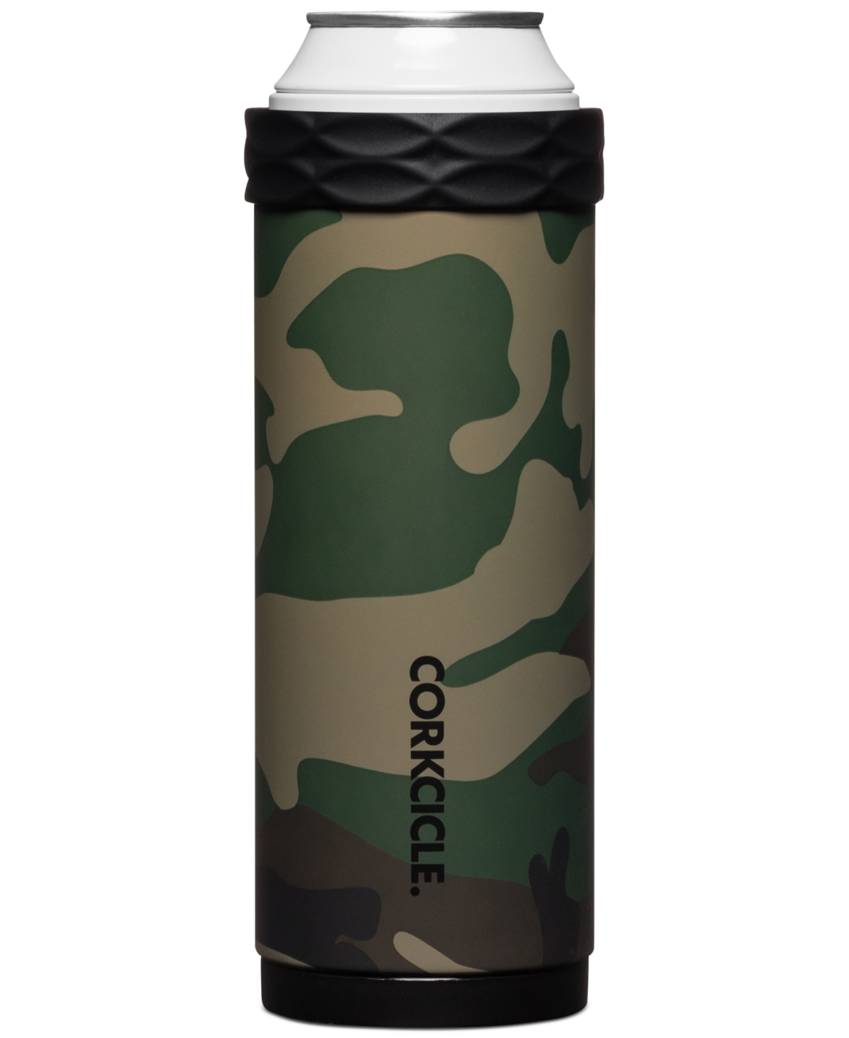 Corkcicle 12 oz Classic Slim Arctican Can Cooler & Insulator In Woodland Camo