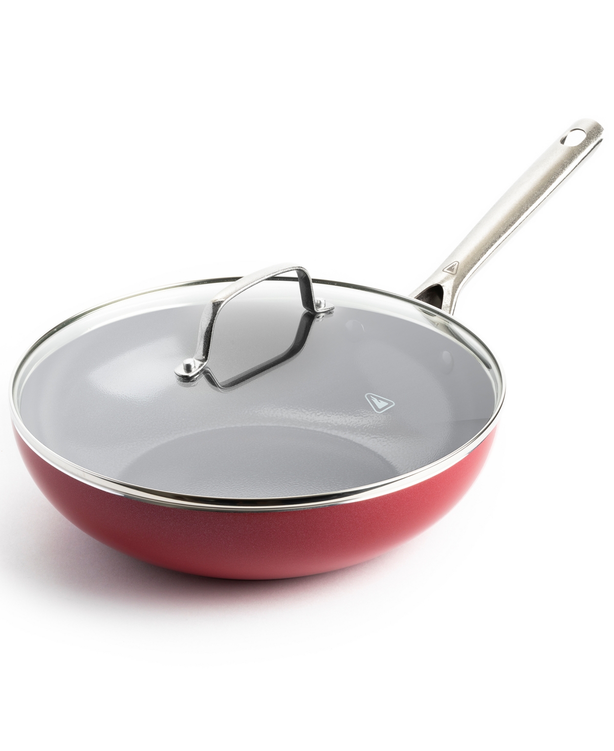 Red Volcano Ceramic Nonstick 11 inch Covered 12-in-1 All Purpose Pan