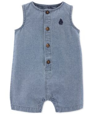 Baby Boys Chambray Romper