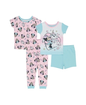 Minne Mouse Toddler Girls Cotton 4 Piece Set