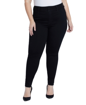 Seven7 Plus Size High Rise Curvy Legging In Black | ModeSens