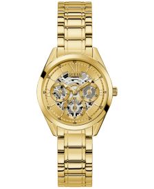 Women's Gold-Tone Stainless Steel Multi-Function Bracelet Watch 34mm